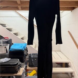 Lulu's Black Midi Dress